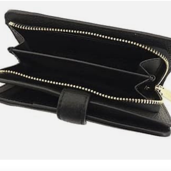 NEW Kate Spade New York Lena Bifold Medium Compact Wallet KH787 Black - Picture 6 of 7